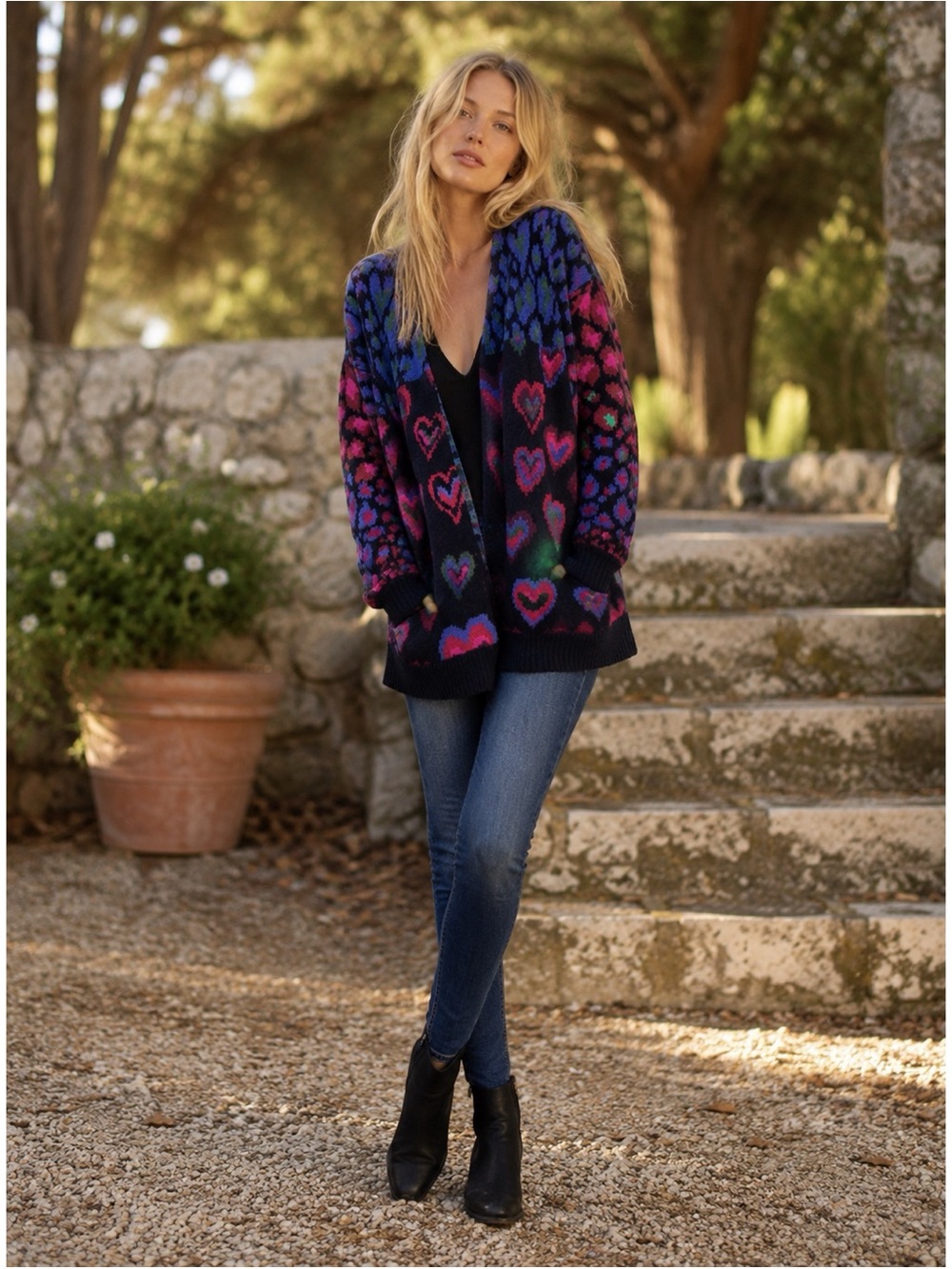 Farm Rio Heart Cardigan XS - Picture 9 of 16